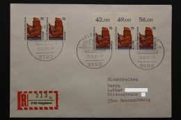 Berlin, MiNr. 874, Dreierstreifen + Waagerechtes Paar Auf R-Brief - Covers & Documents