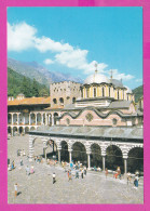 310435 / Bulgaria - Rila Monastery - The Main Monastery Church Hrelyo’s Tower People 1989 PC Bulgarie Bulgarien  - Chiese E Cattedrali