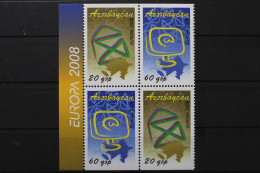 Aserbaidschan, MiNr. 715-716 D, Viererblock, Postfrisch - Aserbaidschan