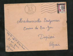 Lettre De Blida Département D'Alger Le 11/9/1962 Pour Dupérré Algérie Avec Le N°1263 Surcharge Manuelle  EA  B/TB - Brieven En Documenten