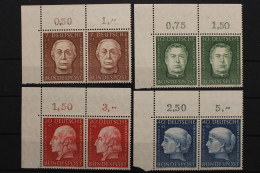 Deutschland, MiNr. 200-203, WP, Ecken Links Oben, Postfrisch - Neufs