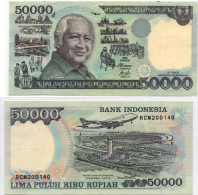 Indonesia 50000 Rupiah 1993  P-136 EF Sukarno - Indonesien