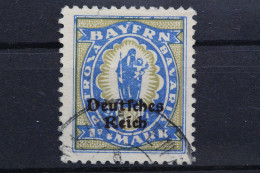 Deutsches Reich, MiNr. 130 PLF III, Gestempelt, BPP Signatur - Abarten & Kuriositäten