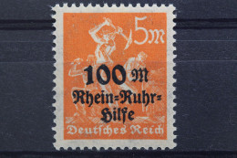 Deutsches Reich, MiNr. 258 PLF VIII, Postfrisch, Geprüft Infla - Varietà & Curiosità