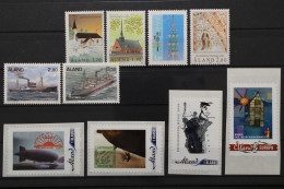 Aland, Partie, 4 Skl. Und 6 Werte, Postfrisch / MNH - Aland