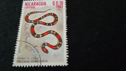 NİARAGUA-1970-80     0.19   CORD  DAMGALI - Nicaragua