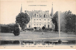 VIC LE COMTE - Château De Montservier - Très Bon état - Vic Le Comte
