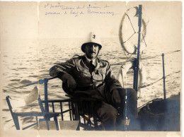 Photo Originale Du Commandant Maire En Retour D Inspection à Majunga à Madagascar - Guerre, Militaire