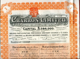 CHARRON LIMITED - Automobile