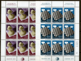 YUGOSLAVIA 1972 - Chess Olympics, Skopje SS MNH - Ongebruikt