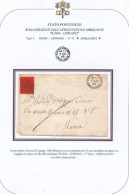 3005 - PONTIFICIO - Involucro - Franco -  Senza Testo Del 5 Giugno 1868 Per Roma Con Cent. 10  Arancio - Kerkelijke Staten