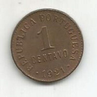 PORTUGAL 1 CENTAVO 1921 - Portugal