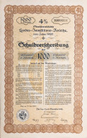 Austria - Linz 1920 - Oberösterreichische Landes-Investitions-Anleihe 1.000 Kronen - Bank & Versicherung