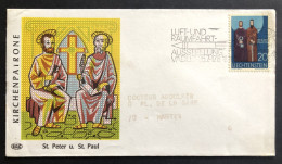 LIECHTENSTEIN, CirculatedFDC, « Kirchenpatrone », « St. Peter And St. Paul », 1978 - FDC