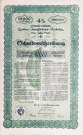 Austria - Linz 1920 - Oberösterreichische Landes-Investitions-Anleihe 10.000 Kronen - Banca & Assicurazione