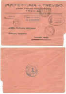 RSI Prefettura Repubblicana - Antiaerea Treviso 11set1944 Tassa Carico 0.50 X Vitorio Veneto 15set - Marcophilia