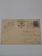 Entier Postaux, Oblitéré Charleroi Overprinted 35C. Rare - Briefkaarten 1909-1934