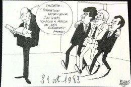 ► Coupure De Presse  Quotidien Le Figaro Jacques Faisant 1983  Rocard Jospin Dictionnaire Larousse  Mitterrand - 1950 à Nos Jours