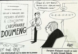 ► Coupure De Presse  Quotidien Le Figaro Jacques Faisant 1983  Mauroy  Ophtalmologiste Hersant Doumeng - Desde 1950