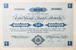 Big Format - Austria - Vienne 1929: 1 Aktie Oesterreichische Credit-Amstalt Für Handel Und Gewerbe - Bank & Versicherung