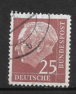 ALLEMAGNE  FÉDÉRALE N°  69A  "  HEUSS " - Used Stamps