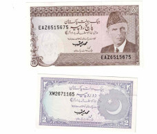 PAKISTAN : 2 Billets 2 Et 5 RUPEES - Pakistan