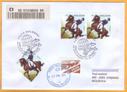 2023  Moldova  „Sport”  FDC  Horse racing, - Ippica
