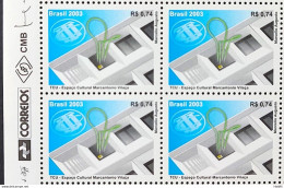 C 2545 Brazil Stamp Tcu Space Markantonio Vilaca 2003 Block Of 4 Vignette Correios - Ungebraucht