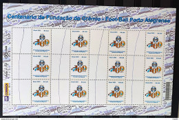 C 2542 Brazil Personalized Stamp Gremio Football Soccer 2003 Sheet White Vignette - Personalized Stamps