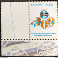 C 2542 Brazil Personalized Stamp Grêmio Football 2003 White Vignette Logo Right - Gepersonaliseerde Postzegels