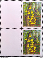 C 2541 Brazil Personalized Stamp Atlantic Forest 2003 Block Of 4 White Vignette - Gepersonaliseerde Postzegels