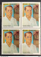 C 2532 Brazil Stamp Candido Portinari Pintor Arte 2003 Block Of 4 - Ungebraucht