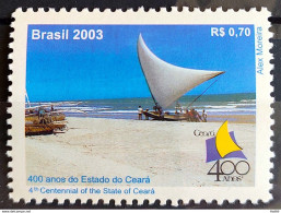 C 2525 Brazil Stamp State Of Ceará Praia Sailing 2003 - Ungebraucht