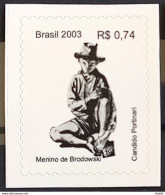 Brazil Regular Stamp 827 Missing Work Portinari 2003 Menino De Brodowski - Nuovi