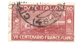 (REGNO) 1924-25, ESPRESSO SOPRASTAMPATO, 70c SU 60c - Francobollo Usato (CAT. SASSONE N. 9) - Eilsendung (Eilpost)