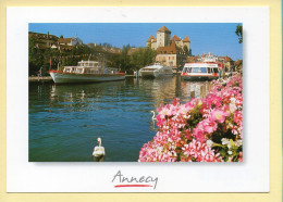 74. ANNECY – Invitation à La Promenade / Bateau / Cygnes (voir Scan Recto/verso) - Annecy-le-Vieux