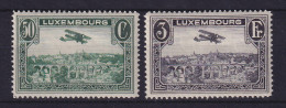 Luxemburg 1933 Flugpostmarke Doppeldecker Mi.-Nr. 250-251 Postfrisch ** - Sonstige & Ohne Zuordnung