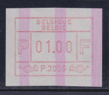 Belgien FRAMA-ATM P3056 Brussel 5 Mit ENDSTREIFEN ** Wert 01,00  Bfr. - Other & Unclassified