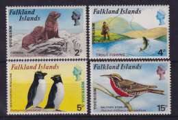 Falkland-Inseln 1974 Einheimische Tiere Mi.-Nr. 222-225 Postfrisch ** - Falkland