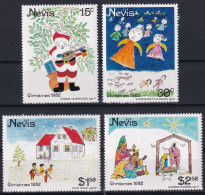 MiNr. 80 - 83 Nevis 1982, 20. Okt. Weihnachten - Postfrisch/**/MNH - St.Kitts En Nevis ( 1983-...)