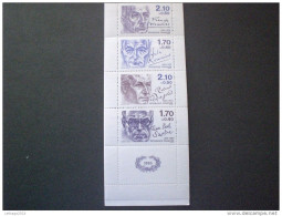 STAMPS France - Frensh- FRANCE CARNETS 1985 Famous Writers - Personajes