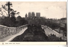 DA72.  Vintage Tucks Postcard.  York, From The City Walls. - York