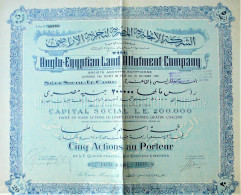 The Anglo- Egyptian Land Allotment Company - 5 Actions Au Porteur (1952) - Agriculture