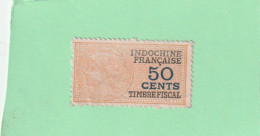 Timbre Fiscal Indochine 50 Cents - Sonstige & Ohne Zuordnung