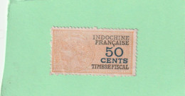 Timbre Fiscal Indochine 50 Cents - Autres & Non Classés