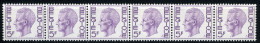 België R51 - K. Boudewijn - Elström - 5F - Strook Van 6 Zonder Nummer - Bande De 6 Sans Numéro - Coil Stamps