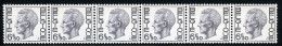 België R59 - K. Boudewijn - Elström - 6,50 POLYVALENT - Strook Van 6 Zonder Nummer - Bande De 6 Sans Numéro - Coil Stamps