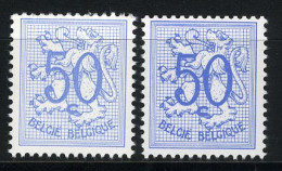 België R11 - Cijfer Op Heraldieke Leeuw - 50c Blauw + Lichtblauw  -  Bleu + Bleu Clair - Francobolli In Bobina