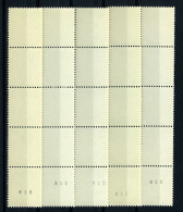 België R28-31-33-38-42 - Koning Boudewijn - Roi Baudouin - Stroken Van 5 Met IDENTIEKE Nummer:  815 - Rouleaux