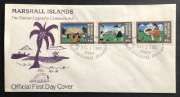 MARSHALL ISLANDS, Uncirculated FDC, « The Tobolar Legend In Children's Art », 1987 - Marshall